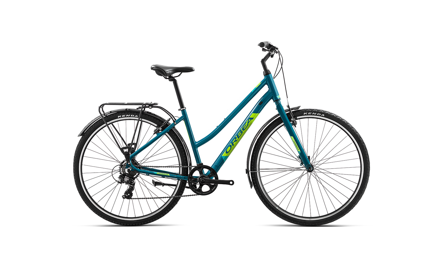 Фотография Велосипед Orbea COMFORT 42 PACK (2019) 2019 Сине-зеленый